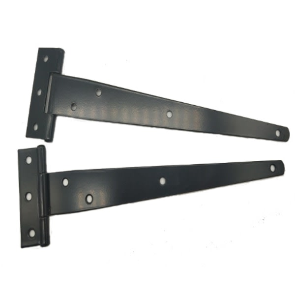 3 stycken svart kraftigt T-bälte gångjärn dörrgångjärn, används för trästaket eller metalldörrar, järn rostfria skåp dörrgångjärn