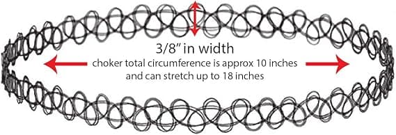 12-pack Chokerhalsband Set Stretch Elastiskt Smyckesset Presentförpackning-yux