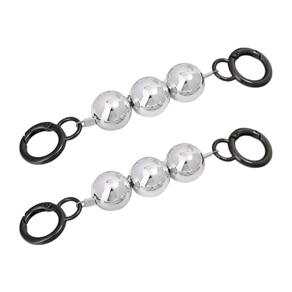 2 stk DIY Robust Stor Imitert Perle Bead Håndveske Kjede