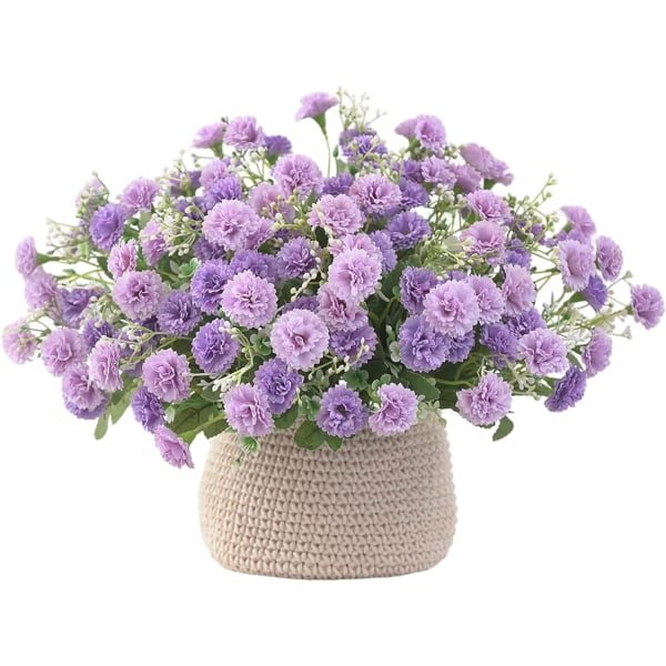 4 klasar nejlikor sm? konstgjorda blommor för dekoration