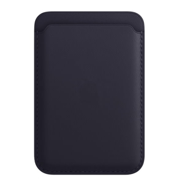 Apple läderkorthållare med MagSafe iPhonelle - Lila bläck