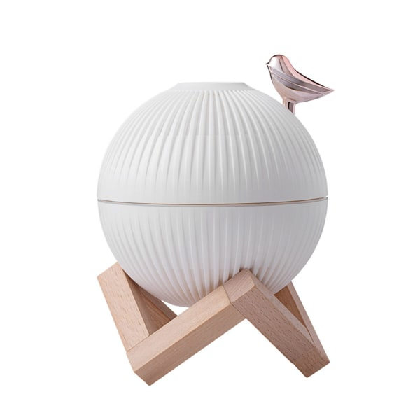Lark Bird Light Luftfukter Nattlampe med Stativ Kaldt Damp Luftfukter Justerbar Lysstyrke USB Lading Dekorativ