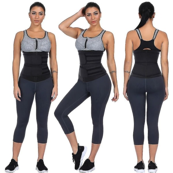 Midjetrimmerbælte Dame Bastukostume Svettelindningstræner Slimming Cincher Body Shaper