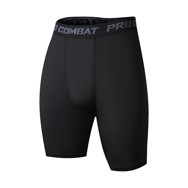 Basketboll fempunkts tighta sportbyxor löpning fitness snabbtorkande leggings herrshorts tighta sportbyxor White XXXL