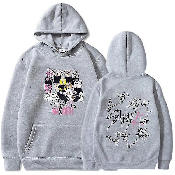 Stray Kids hettegenser [HK] grå M grey M