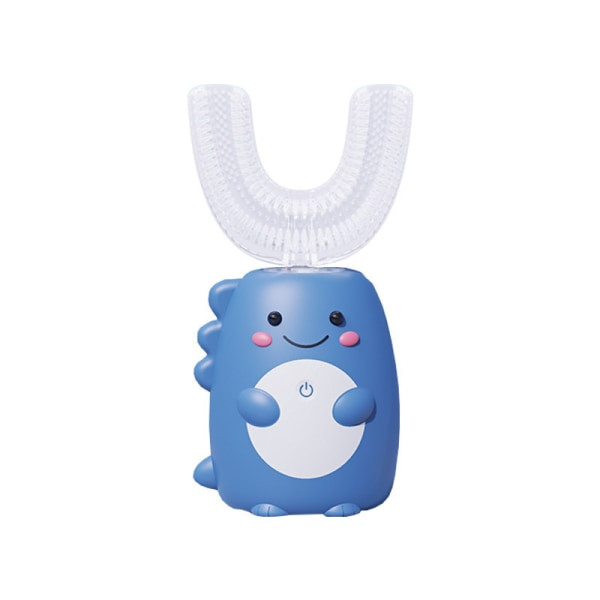Barn Automatisk Munrengöringsanordning Kid Eltandborste USB Laddning Sonic Söt Dinosaurie U-formad