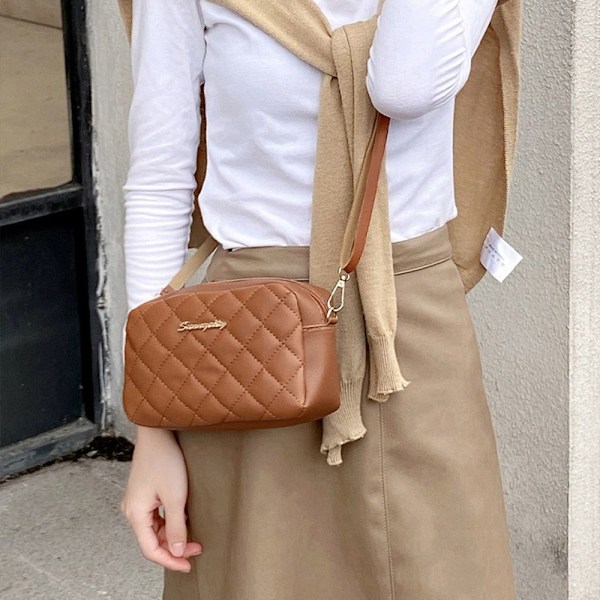 Messenger-väska axelväska för damer BRUN - i lager brown