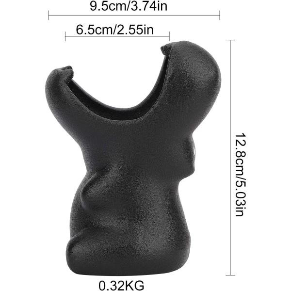 9,5 cm mustat keramiset kukkakukat, mehikasvit kukkakukat, mini