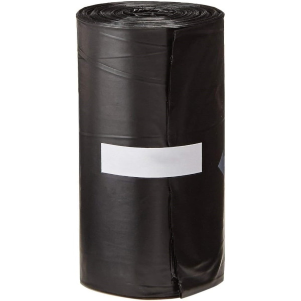 Basics Hundepåser med Dispenser og Koppelklemme, Uparfumeret - 300-pak, 33 x 23 cm, Sort