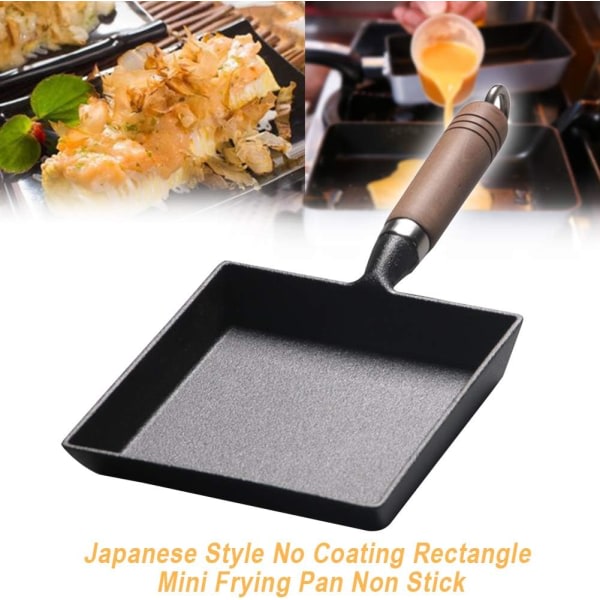 Tamagoyaki Pan, Japansk Omelet Pan Non-stick Rektangulær Lille Stegepande