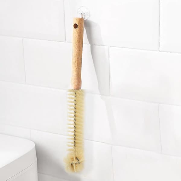Ekologinen pullonpesuharja - Pullonpesuharja - Tutipullon puhdistusharja - Pullonpesuharjasetti - Harja pulloille - Pullojen puhdistus - Lasiharja