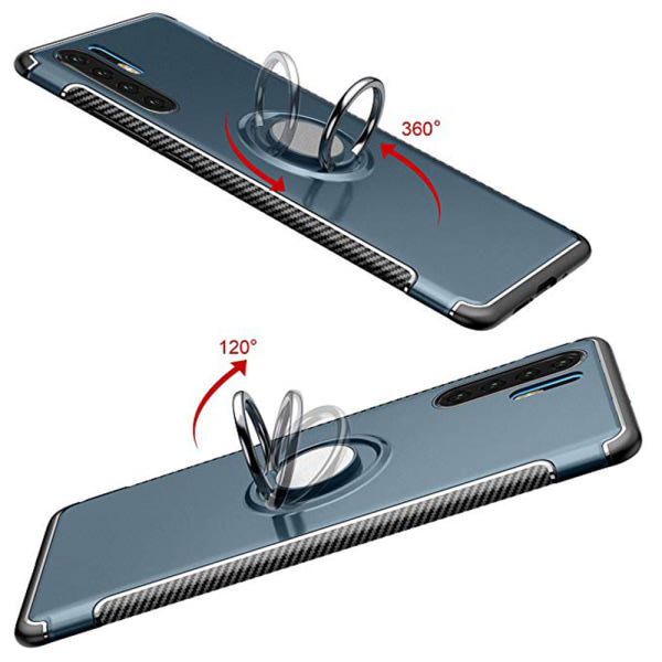 TG Elegant Skal med Ringholder Floveme - Huawei P30 Pro Svart