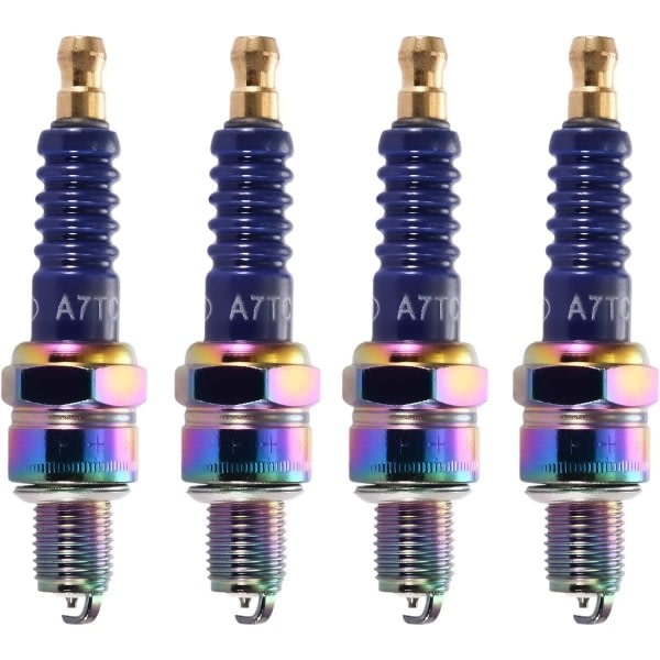 4 st A7TC Tändstift för 50cc 70cc 90cc 110cc 150 Mobylette Go