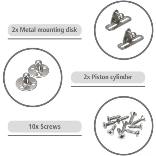 100N=10kg Voima 2ST Kaasujousitus 101N Hydraulinen Kaappi Kaasujousi