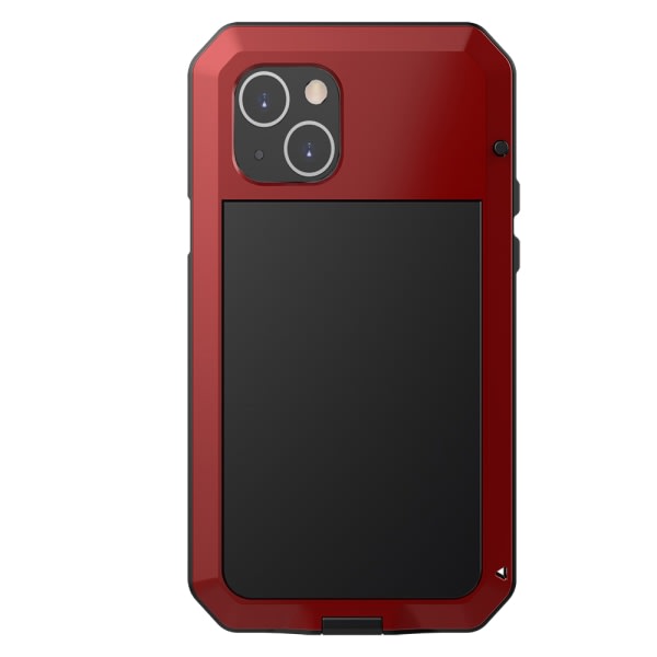 TG iPhone 13 - 360-Skyddsfodral i Aluminium (HEAVY DUTY) Röd