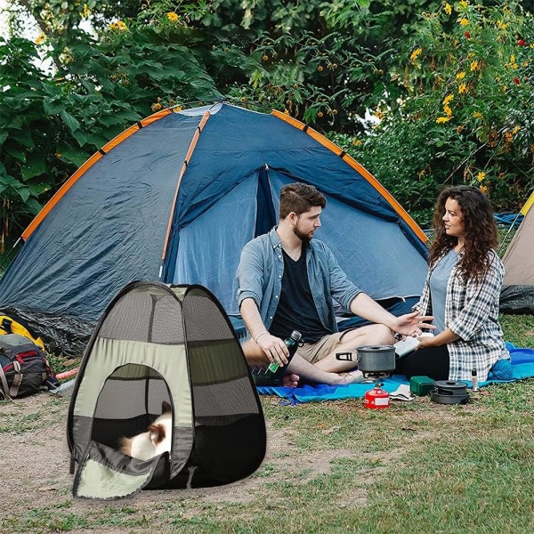 Galaxy Pet Summer Andas Mesh Löstagbart vattentätt tält (grönt) 1 st Grön