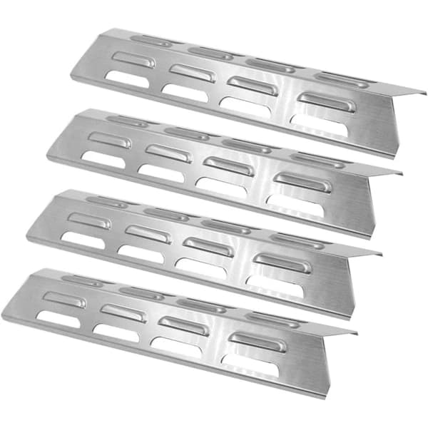 Udskiftningssæt til grillvarmeskjold i rustfrit stål til udvalgte gasgrill, 4-pak, 41 x 10 cm