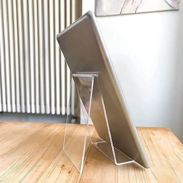 10-pack akryl bokstöd Klar akryl displaystativ för visning av album, böcker (6 stora + 4