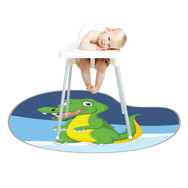 Barnstolsmatta - 140 cm - Vattentät - För att skydda barnstolsgolvet - Halkfri