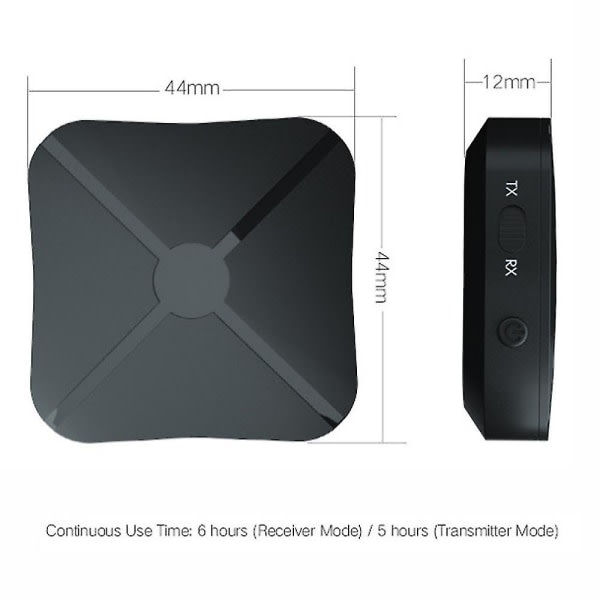 2-i-1 Bluetooth-lähetin-vastaanotin Langaton sovitin TV Stere ääni