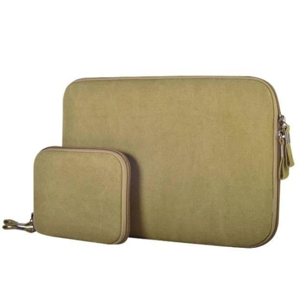 Laptopväska + liten väska - Jeanstyg Khaki 11,6-tum