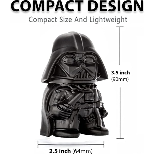Star Wars - Kvarn, Kryddkvarn, Perfekt Storlek 2\" 3-delad Svart