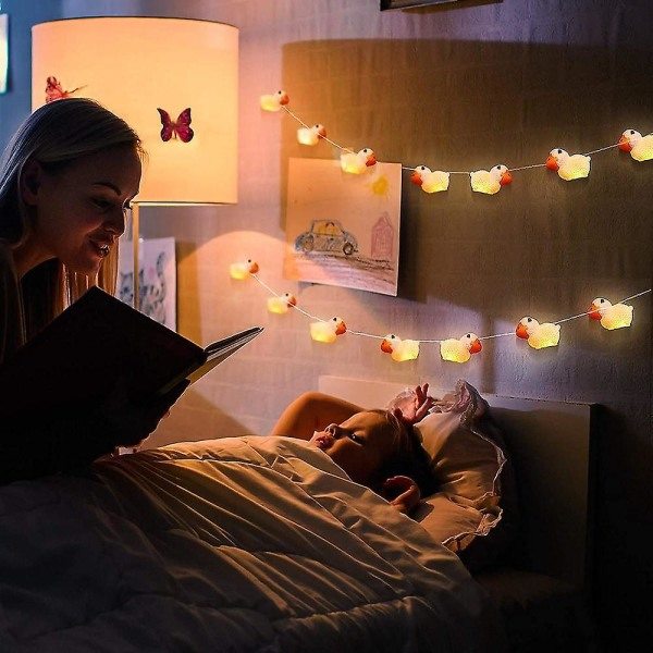 Sød And Får Hippo LED Feelygter 1,5m 10 LED'er Indendørs Udendørs