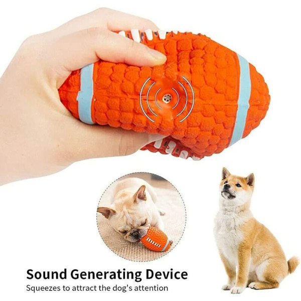 Hundfotball, interaktive hundleker som flyter og spretter for tenner og tannpleie, slitesterk fot av naturgummi