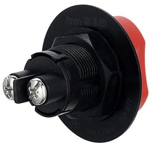Bilbatteribrytare MAX 50V DC 50A CONT 75A INT Mini bilbatteriväljare för bil båt motorcykel (50A)