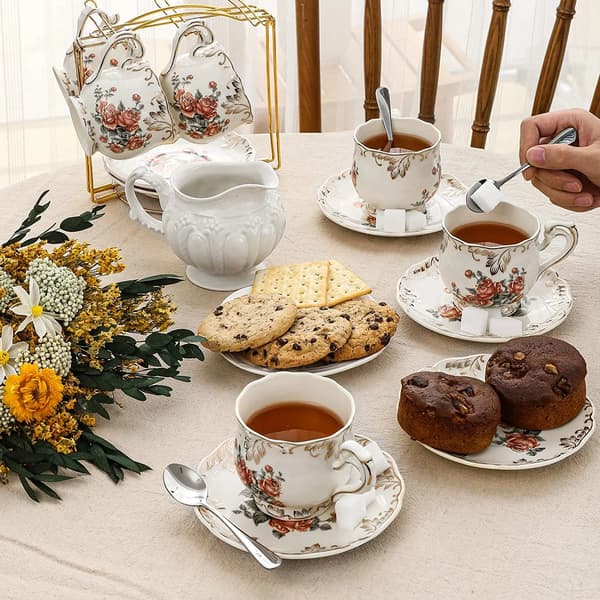 Demitasse espressoskeer 4 tommer rustfrit stål mini kaffe te dessert bestik til hjemmecafé, 12 stk.