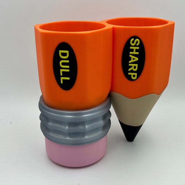 Sharp-Dull Pennestativ Oransje