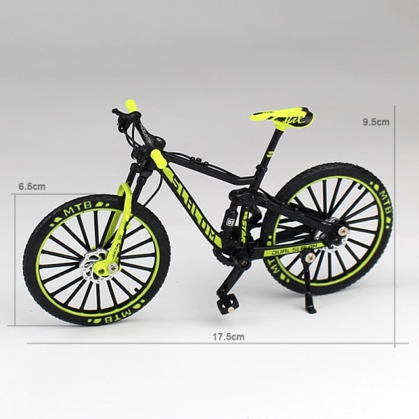 2:a Mini 1:10 Legering Cykel Model Desktop Simulering Ornament Finger Mountain Bike Legetøj