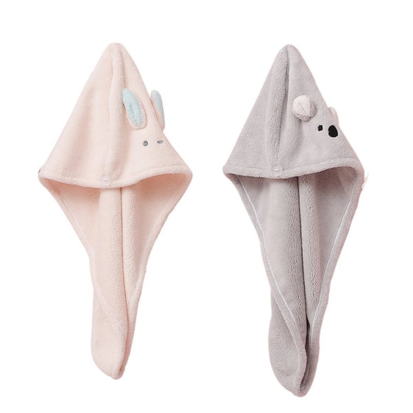 TG 2-PACK Hårhanddukar Absorberande användbar handduk Turban för kvinnor