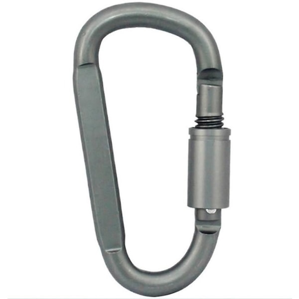 6x Rygsækskarabinhage Nøglering Udendørs Camping Aluminiumlegering D-ring Snap Clip Lås Spænde Krog Bjergbestigning Værktøj Banban