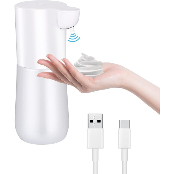 600ml automatisk sæbe dispenser med USB opladning, IPX5 vandtæt