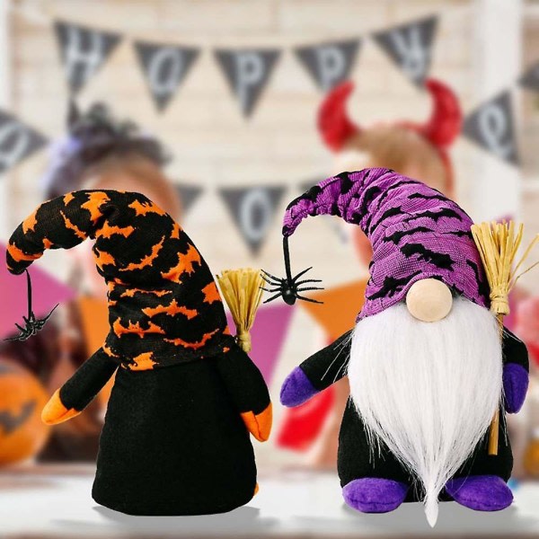 Søt Gnome Dukke Ansiktsløs Bordpynt Halloween Dekorasjon Festrekvisita for Hjemdverg