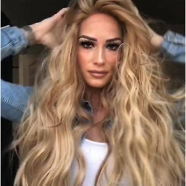 TG Vågig Peruk Värmebeständig Naturlig Look