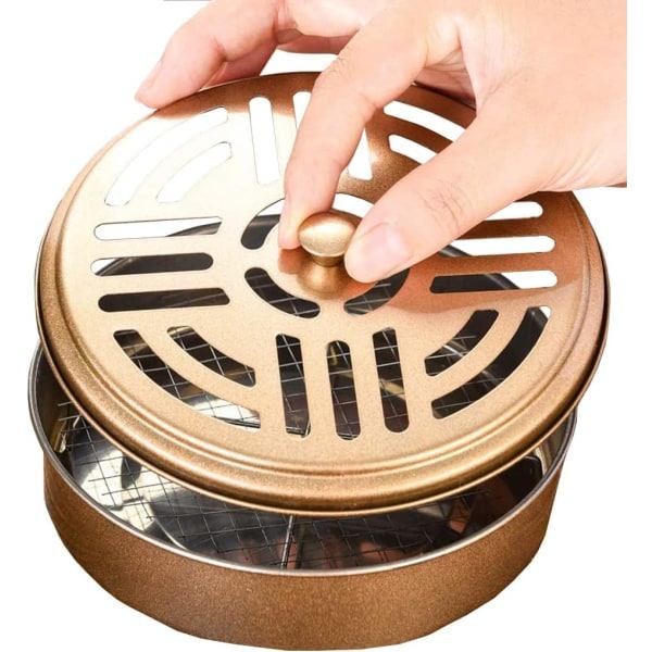 2 stk Myggespiralholder, Klassisk Metal Røgelseholder, Røgelse