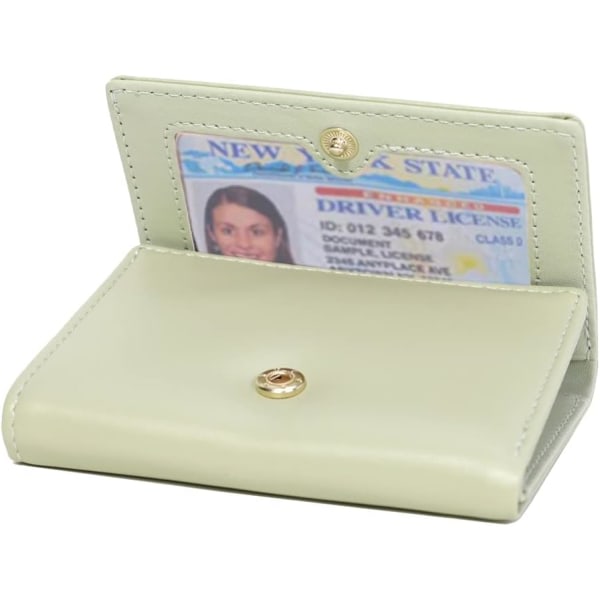 Galaxy Blommig pärlplånbok Cash Pocket ID Trifold plånbok dam (grøn, blommig pärla)