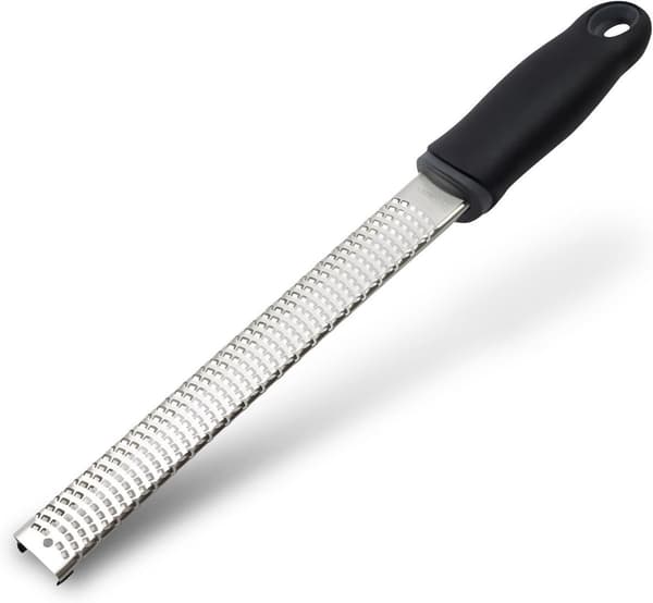 Rivejern - Professionel zester - Hurtig og effektiv citronrivejern - Multifunktionel håndrivejern lang - Oste rivejern - Ingefær rivejern - Hvidløgs rivejern