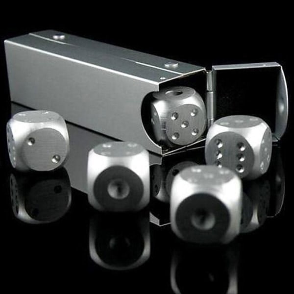 TG Whiskystenar i Tärningsform - Silver - 5 st