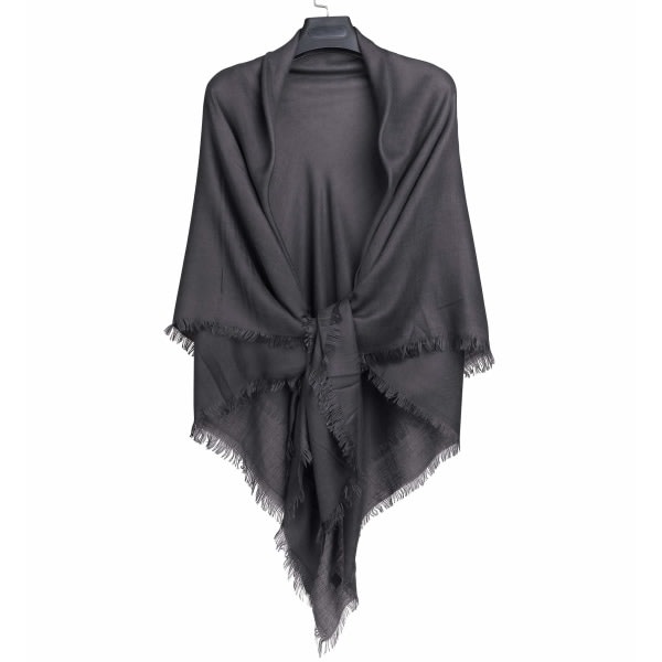 Halsduk för kvinnor Sjal Sjal Scarf Stole Fyrkantig filt Scarf med fransar 140 * 140 cm