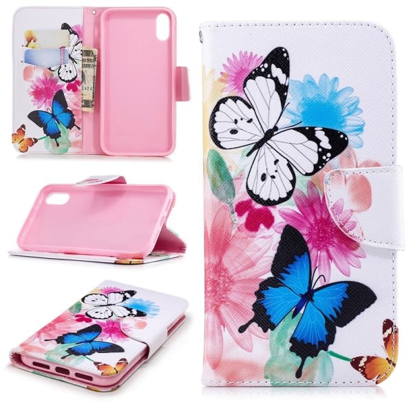 iPhone XR Plånboksfodral - Fjärilar