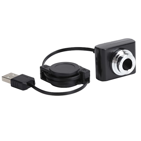 Webcam for video conferencing, USB manual focus built-in microphone driver-free computer webcam with high-quality video resolution, flexible