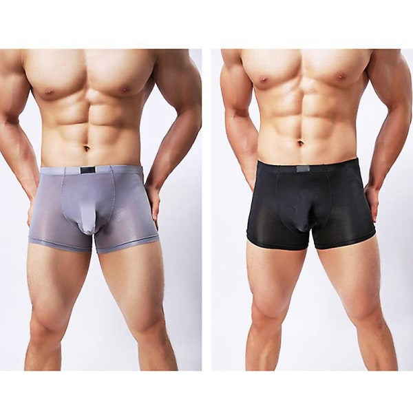Herr Underkläder Boxershorts Mjuka Andningsbara Kalsonger Boxer Elephant Nasal Trosor Enfärgad M M