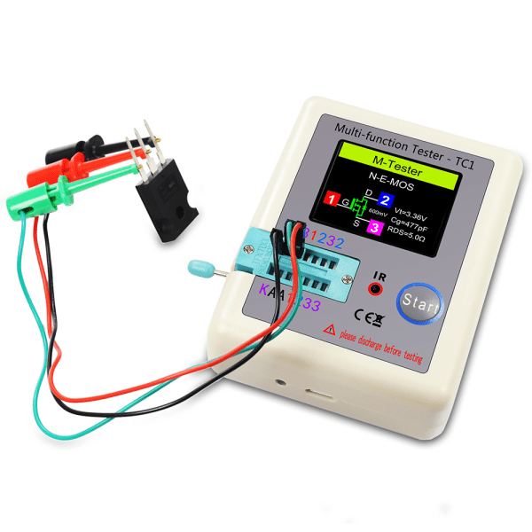 TG LCR-TC1 Multifunktionel Transistor Tester Farvegrafisk Display