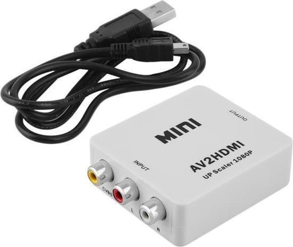 AV til HDMI-konverter - Hvid