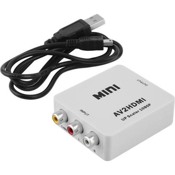 AV til HDMI-omformer - Hvit
