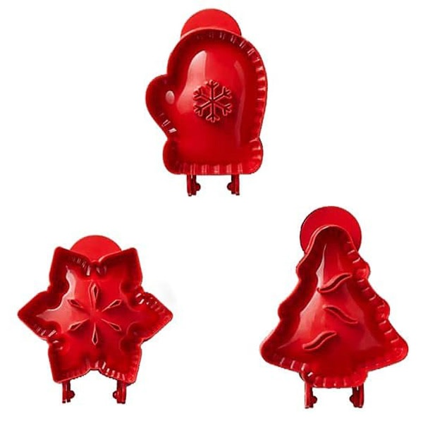 Semester Form Jul Cookie Cutter Verktyg Kakor Fudge Rostfritt stål Kex Pepparkakor Herrformade