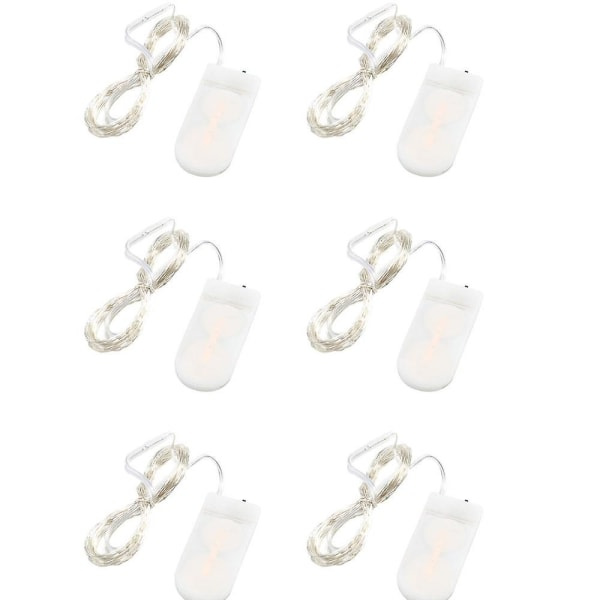 6-pack Fairy Lights, batteridrivna (ingår)